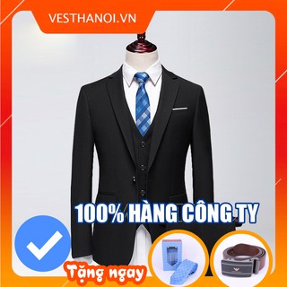 Bộ Vest Nam Đen Cao Cấp HÀN QUỐC - VESTHANOI.VN