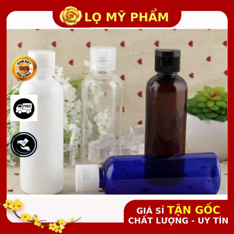 Chai Chiết Mĩ Phẩm ❤ GIÁ TỐT NHẤT ❤ Chai nhựa pet nắp bật [100ml,50ml,30ml,20ml,10ml] chiết dầu gội, sữa tắm .