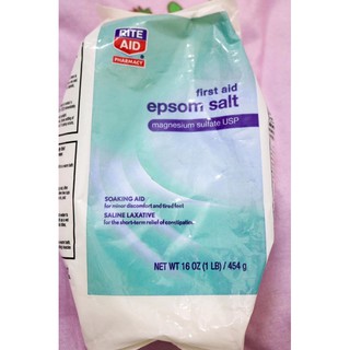 454 gram Muối Epsom Salt tẩy tế bào chết, cải thiện mụn lưng, hỗ trợ giảm đau do bệnh gout nhập khẩu USA, bịch 454 gram