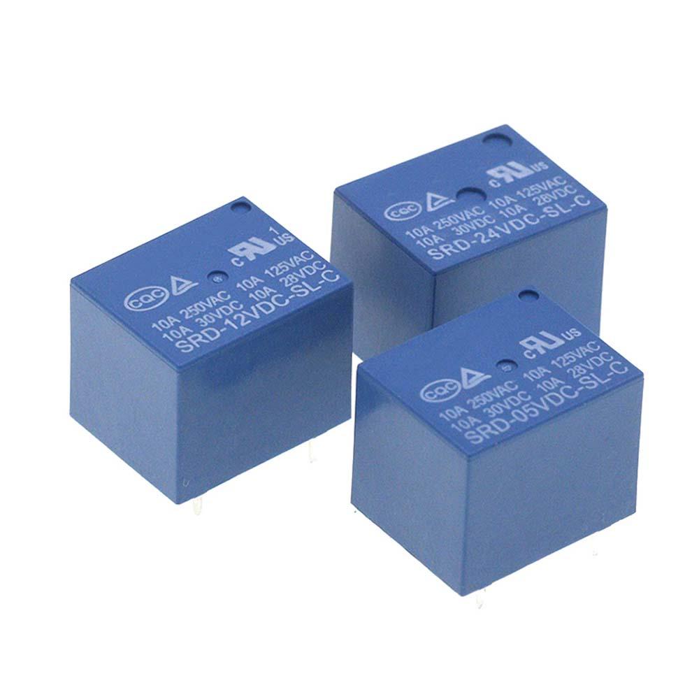 Mô Đun Rơ Le Điện Tử Thông Minh 250VAC SRD-09VDC-SL-C 3V 5V 6V 9V 12V 24V 48V 10A SRD-12VDC-SL-C