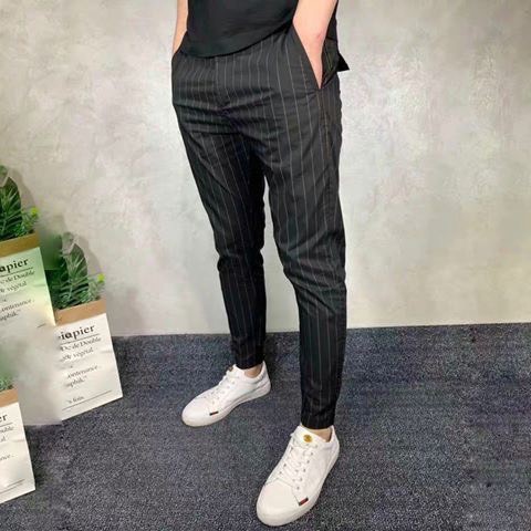 (Ảnh thật) quần tây âu nam cao cấp sọc chạy chuẩn đẹp vải tốt hàng chuẩn | BigBuy360 - bigbuy360.vn