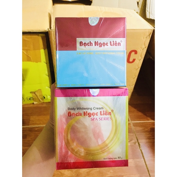 Kem body Bạch Ngọc Liên màu Hồng màu xanh