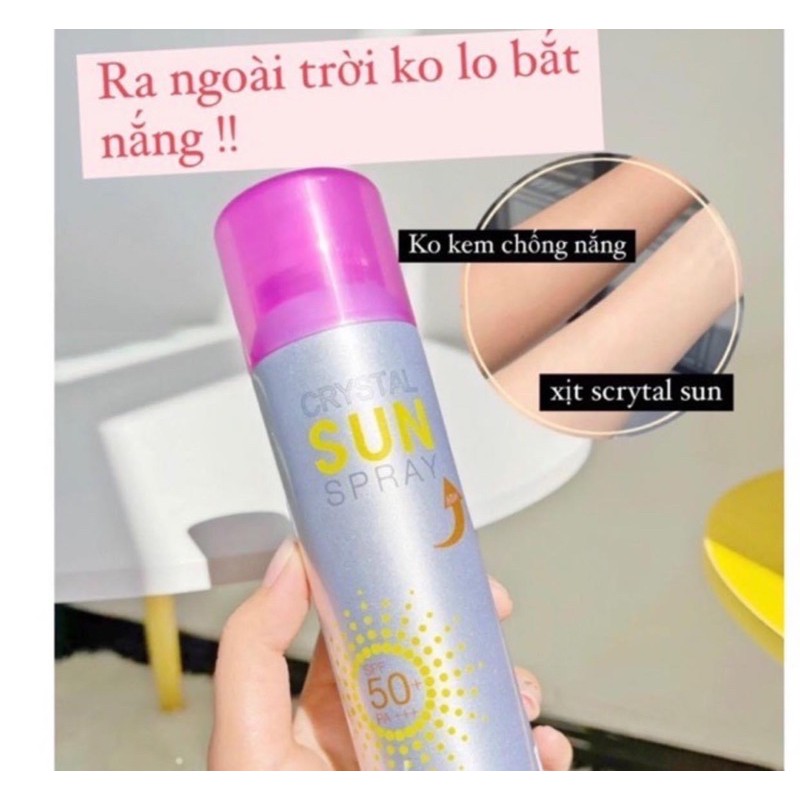 [FREE SHIP] Xịt chống nắng Recipe Crystal Sun Hàn