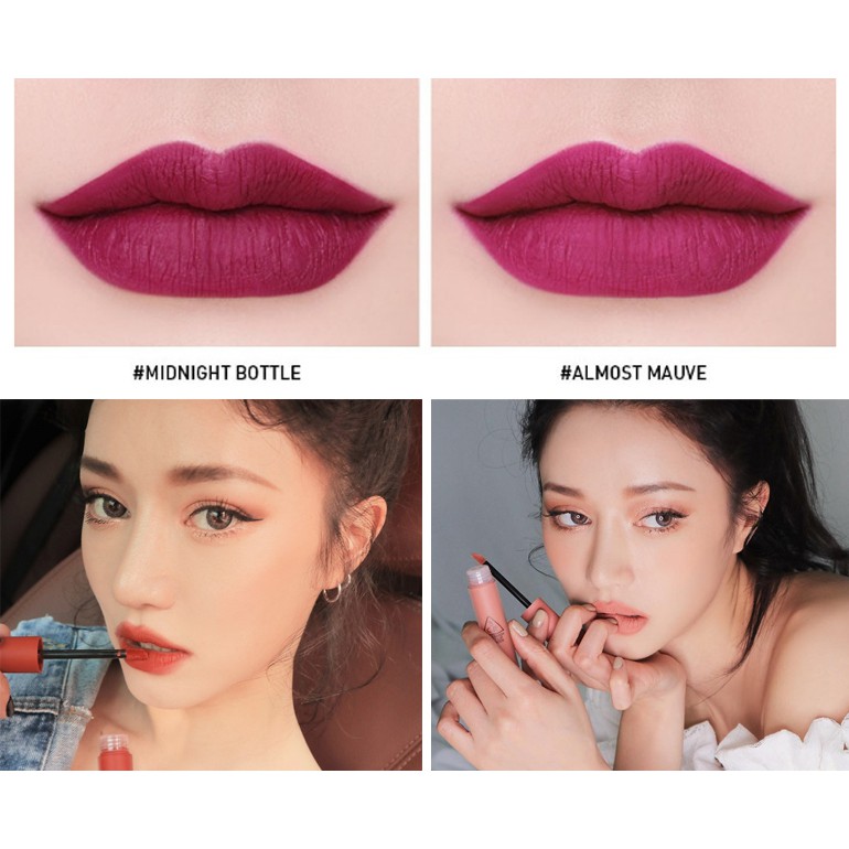 Son kem lì 3CE Stylenanda Velvet Lip Tint nhiều màu Siêu Hot | Thế Giới Skin Care