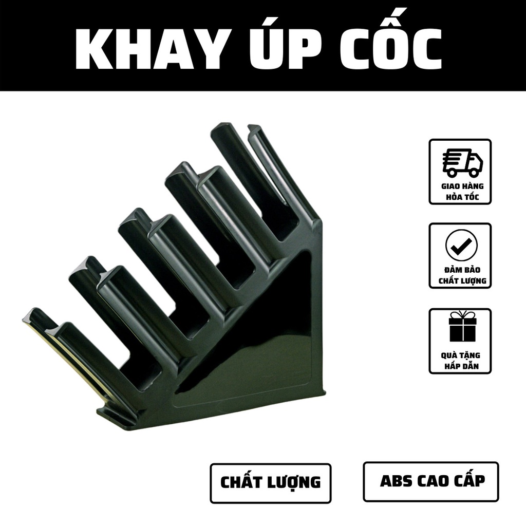 Khay úp cốc giá úp cốc nhựa tawe away tiện lợi 4 ngắn Dụng cụ dùng cho văn phòng,quán trà sữa,nhà bếp,thuận tiện
