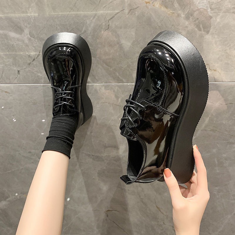 Giày búp bê trơn nữ đế cao ulzzang mũi tròn siêu xinh Hàn Quốc FLOWER G18 - Nguyentrang239