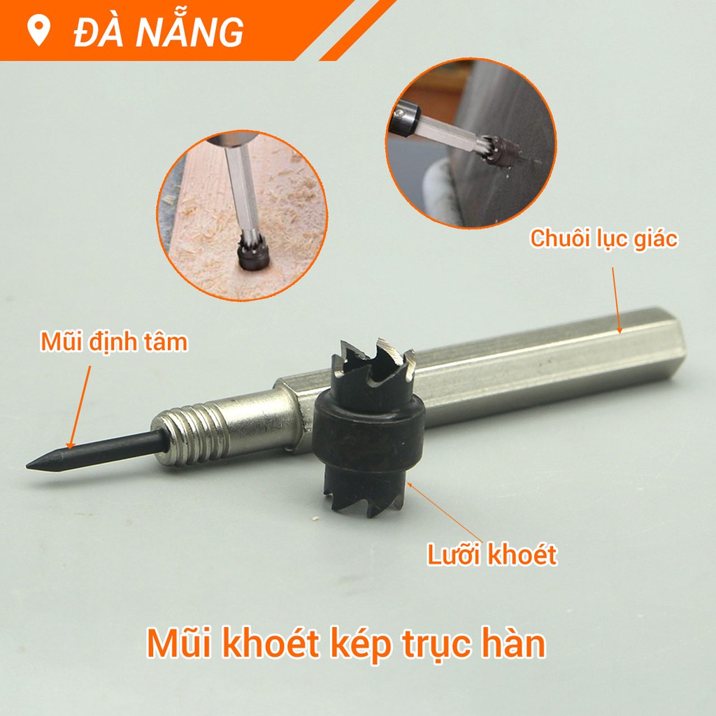 Mũi khoét gỗ kép trục hàn