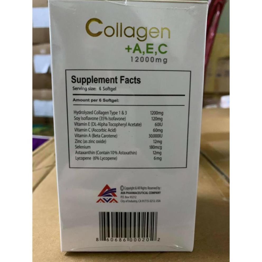 VIÊN UỐNG ĐẸP DA COLLAGEN A E C đẹp da, sáng da, chống lão hóa