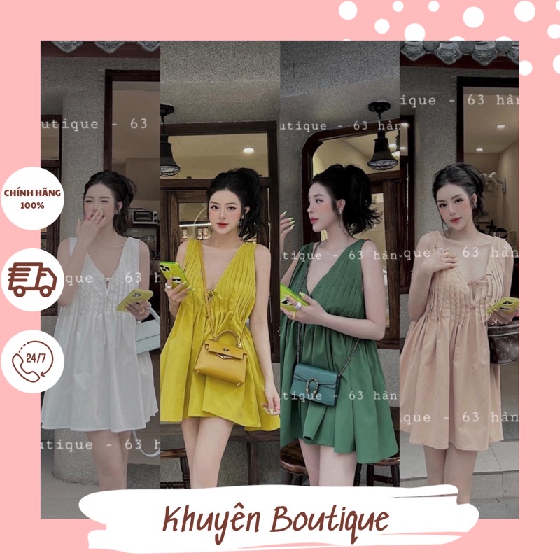 Áo BabyDoll Buộc Nơ Cổ V MPB