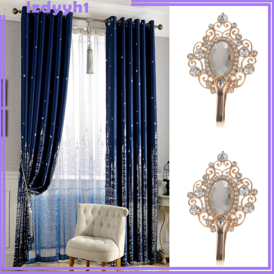 2 Piece Wall Coat Curtain Tieback Hooks Holdback Tassel Hanger Holder Bronze