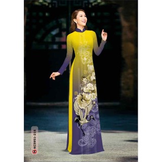 vải áo dài con hạc 