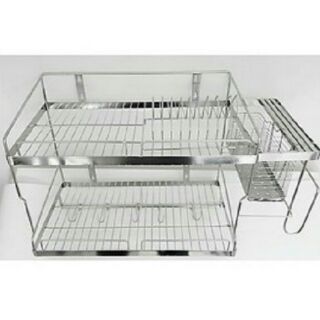 Kệ treo 2 tầng đa năng inox đặc 304 kt 30*80, ship hoả tốc