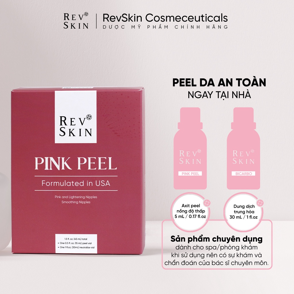Kem Bôi RevSkin Bộ Peel Thâm Nhũ Hoa Pink Peel Tại Spa 15ml
