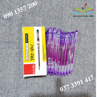 Hộp bút mực nước hàn quốc my gel 0.5mm xanh đỏ đen tím