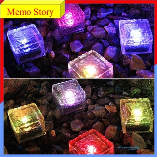 Đèn trang trí sân vườn năng lượng mặt trời cục đá (ánh sáng đổi màu) HT550D