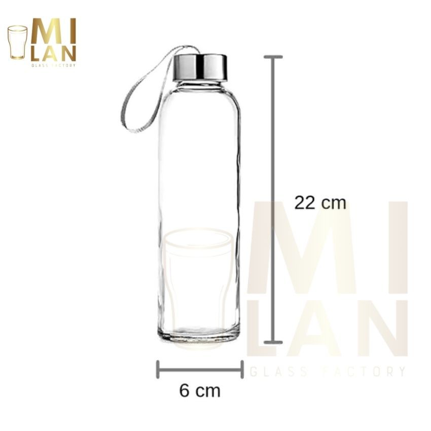 [Combo 20] bình thủy tinh đựng nước có dây xách 300ml 500ml ML-sb300sb500