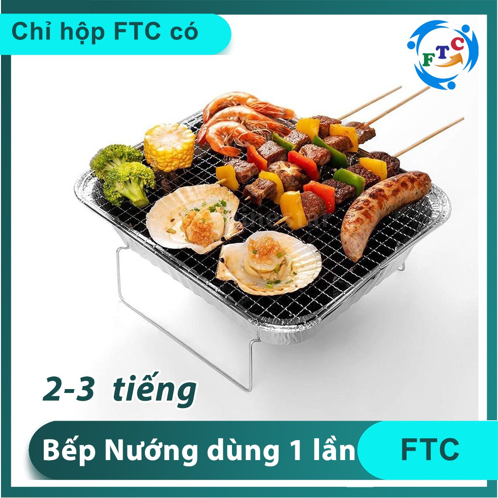 Bếp Nướng Dùng 1 lần FTC 🏕  dùng dã ngoại, picnic, hoạt động ngoài trời