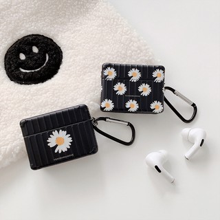 Vỏ Bảo Vệ Hộp Sạc Tai Nghe AirPods 1 2 Pro Apple Hình Vali Họa Tiết Hoa Cúc Bằng Silicon Mềm