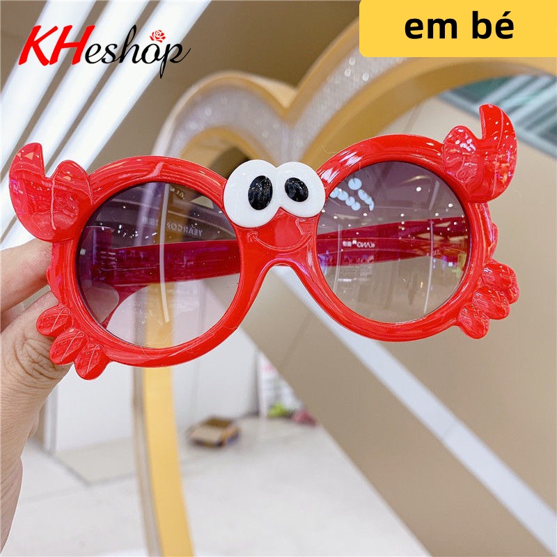 Kính chụp ảnh cho bé hình Con Cua siêu đáng yêu,  Kính râm cho bé sơ sinh chống bức xạ và tia UV400, giá rẻ mã Y1542