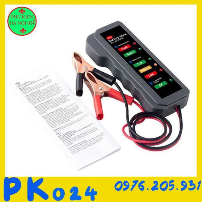 Thiết bị đo dung lượng pin ác quy 12v màn hình 6 LED