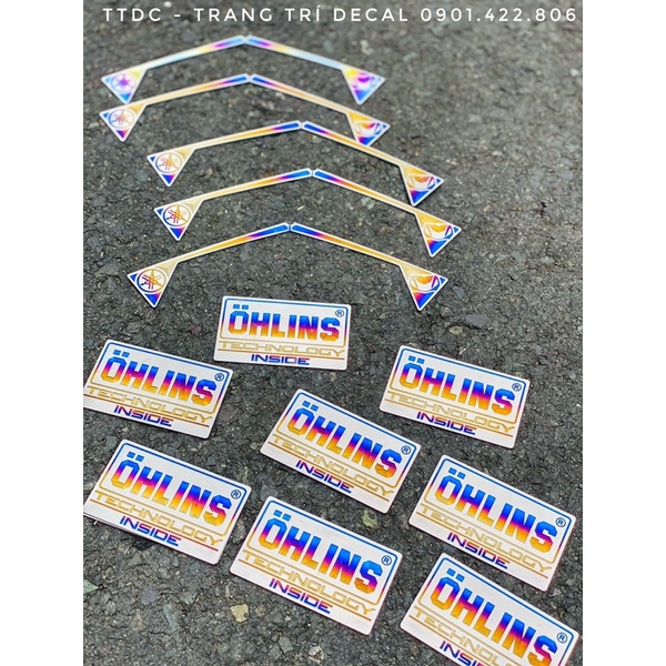 Tem Titan Dán Dè Chắn Bùn Ohlins