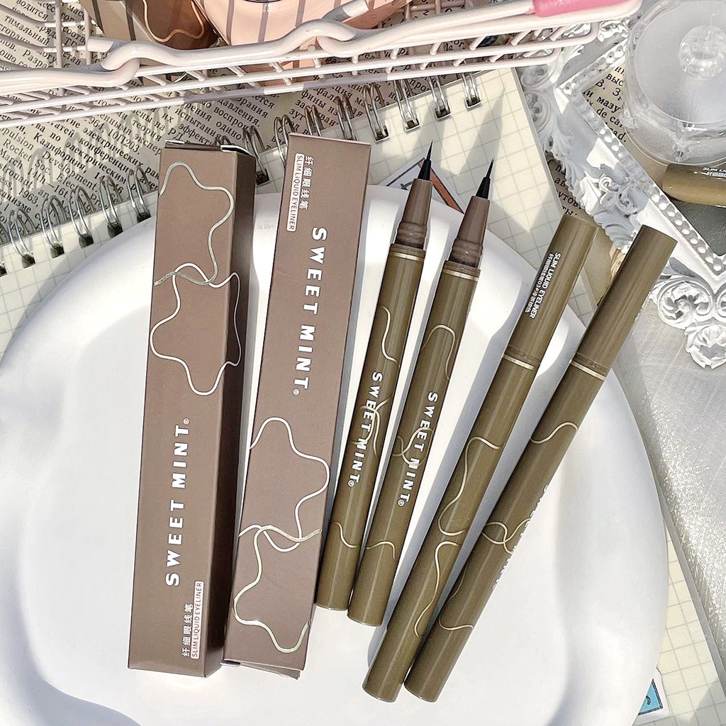 Bút Kẻ Mắt Dạng Lỏng SWEET MINT 0.05mm Siêu Mịn Chống Thấm Nước Lâu Trôi Không Nhòe Phù Hợp Cho Học Sinh