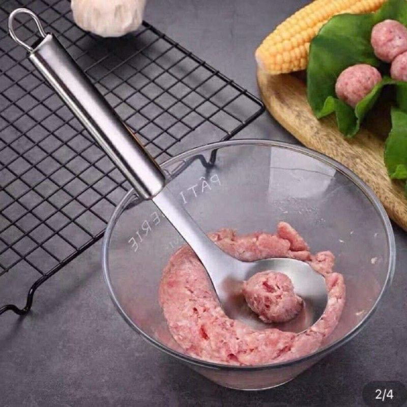 Thìa Làm Mọc iNox Tạo Thịt Viên , Cá Viên sử dụng dễ dàng