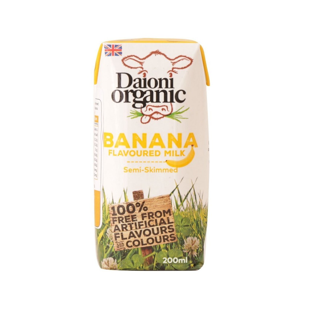 SỮA HỮU CƠ DAIONI VỊ CHUỐI 200ML x 18 hộp