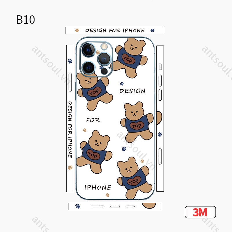 Miếng dán thời trang bảo vệ lưng điện thoại Iphone 12 Pro Max 12 12pro 12mini