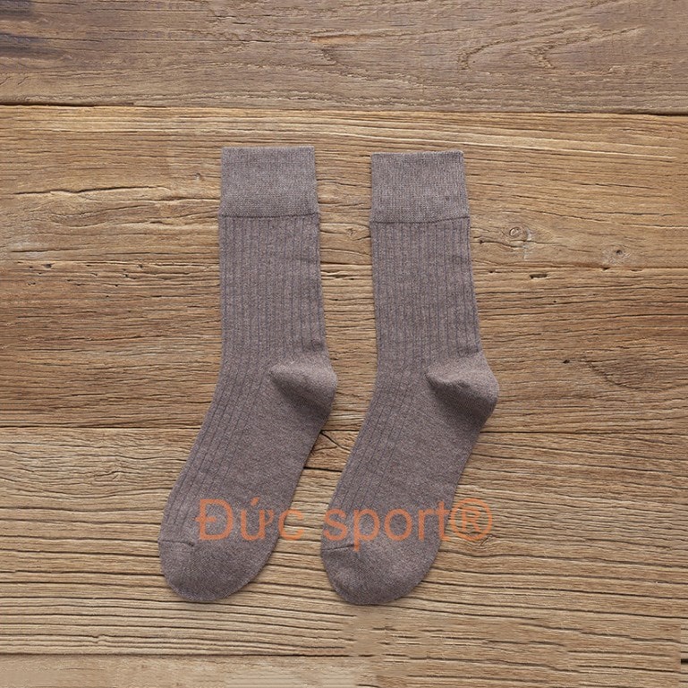 Tất cổ nhún, tất cổ cao, vớ nữ dài vải cotton co dãn phong cách hàn quốc vintage nhiều màu Đức sport