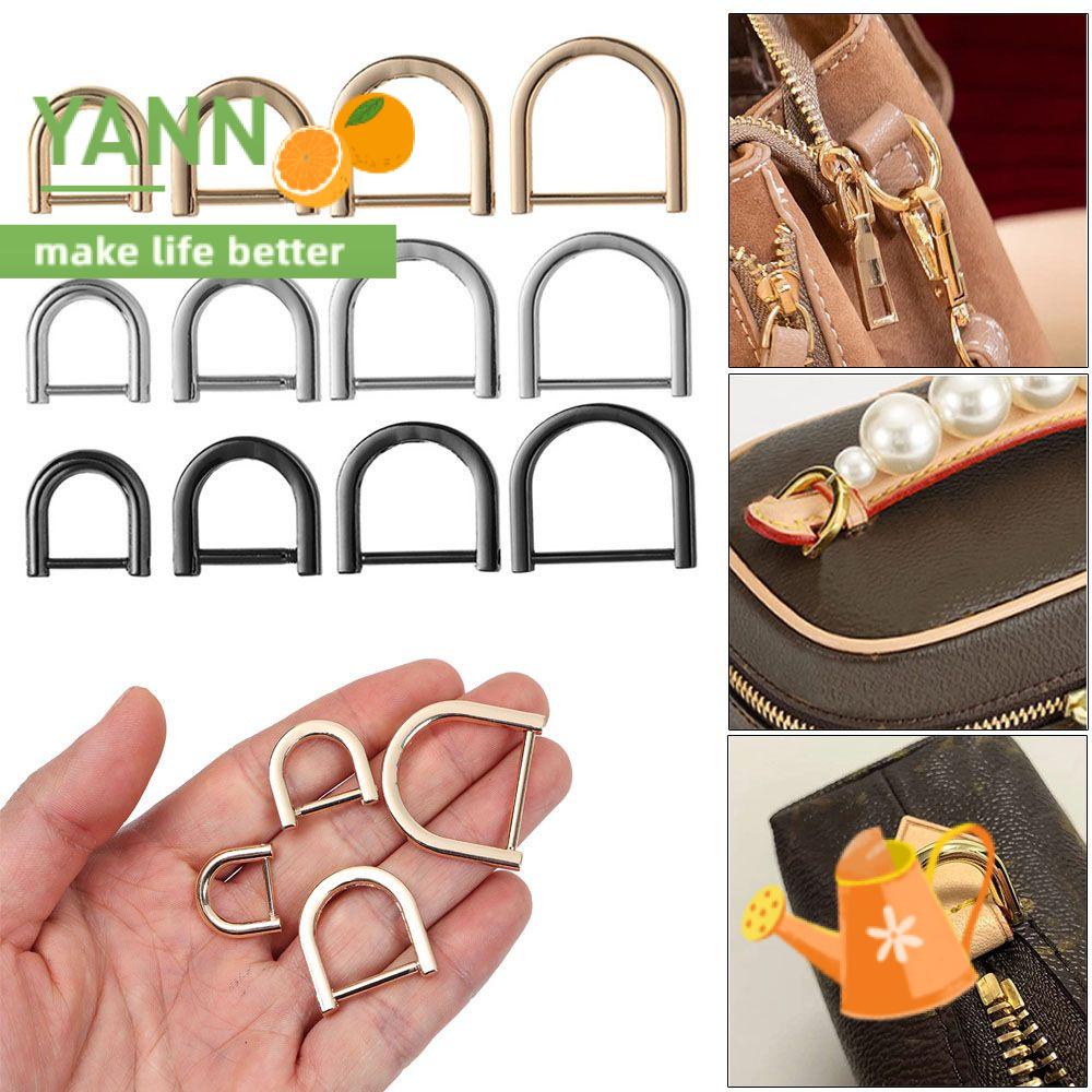 Vòng khóa chữ D bằng kim loại gắn dây đeo túi xách thủ công DIY có thể tháo rời tiện dụng