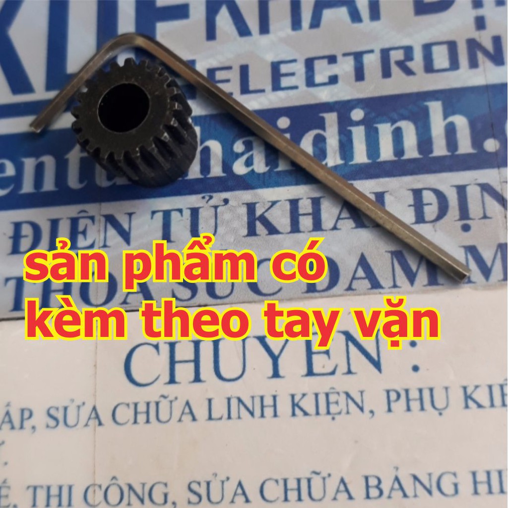 bánh răng kim loại 0.5 đầu trục 20 răng lỗ 3mm/3.17mm/4mm/5mm kde4559