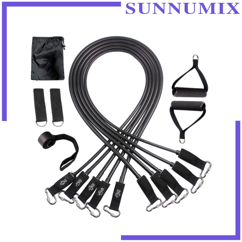 Dây Latex Kháng Lực 150lbs Có Tay Cầm Hỗ Trợ Tập Thể Hình