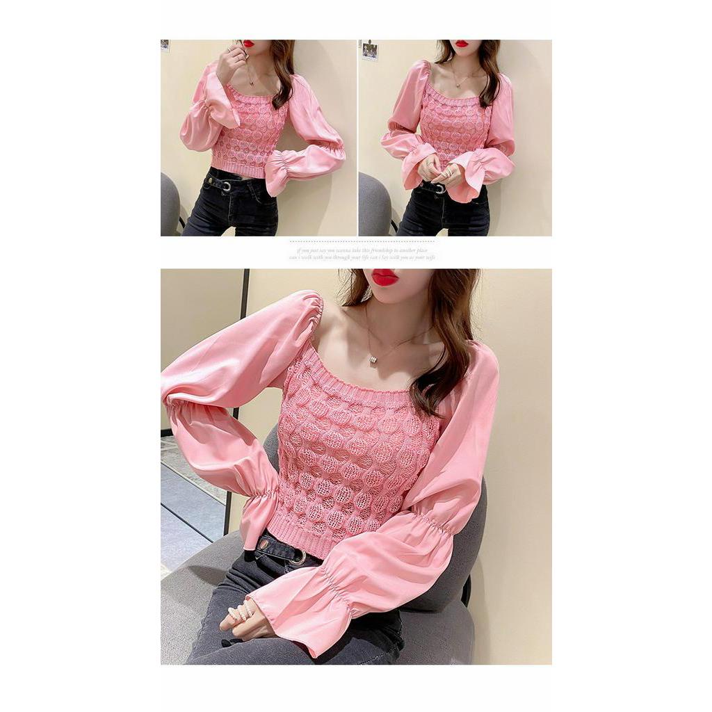 Áo Voan Tay Dài Thời Trang Đáng Yêu Cho Nữ Kiểu Hàn Quốc