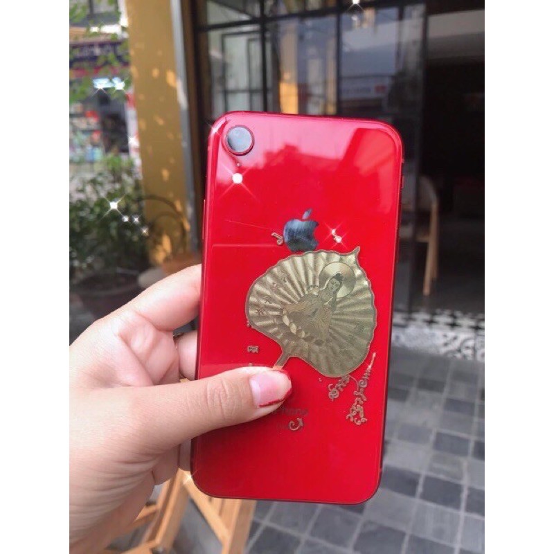 (Sỉ sll ib)Lá bồ đề in hình quan âm bồ tát mạ vàng may mắn | BigBuy360 - bigbuy360.vn