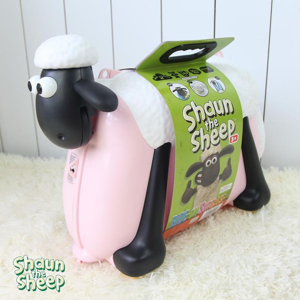 Vali kéo kiêm xe chòi chân cho bé Cừu vui vẻ Shaun the Sheep thương hiệu tới từ Anh