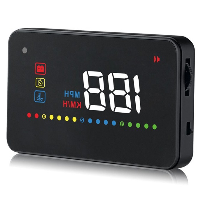 Đèn Led Kỹ Thuật Số Hud Obd2 Giao Diện 3.5 Inch - A200 Màu Đen Chuyên Dụng Cho Xe Hơi