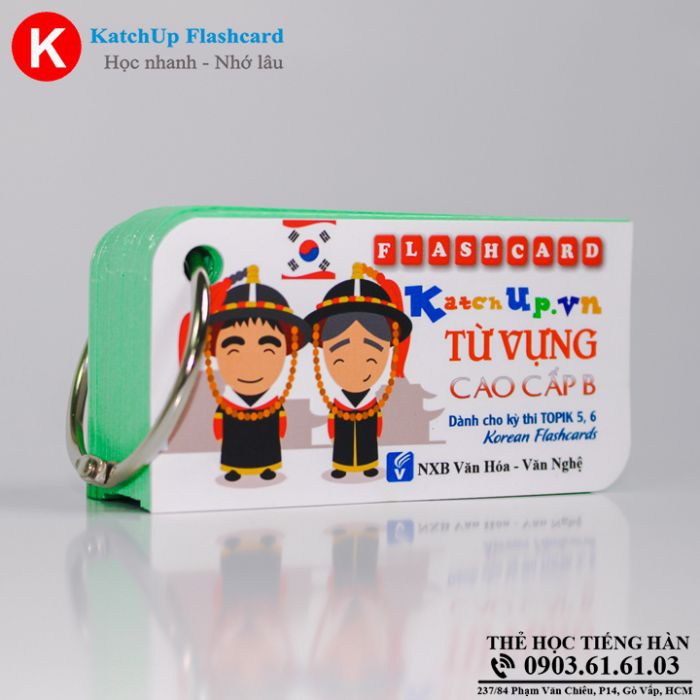 COMBO trọn bộ KatchUp Flashcard Tiếng Hàn Sơ cấp – High Quality