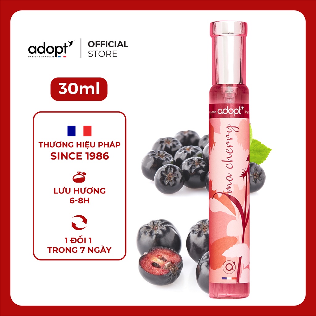 Nước hoa nữ thơm lâu chính hãng Adopt' MA CHERRY hương thơm ấm áp - Nước hoa Pháp chính hãng