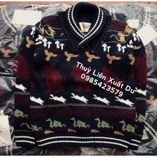 Áo len cổ bẻ thổ cẩm Hut bé trai