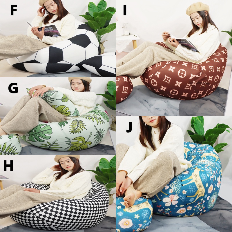 Sofa cover Vỏ bọc ghế lười thiết kế đơn giản phong cách cổ điển cho người lớn và trẻ em