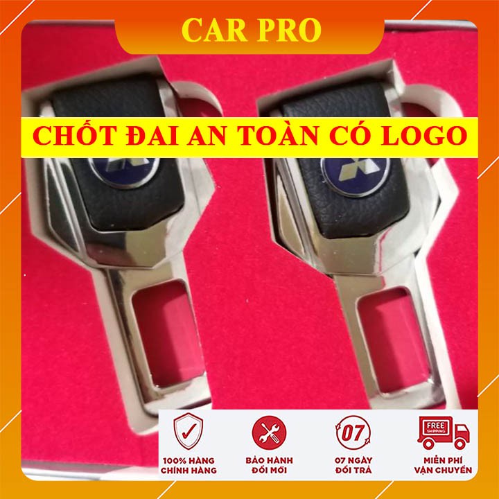 Chốt cài dây an toàn loại cao cấp có full logo hãng xe - CAR PRO