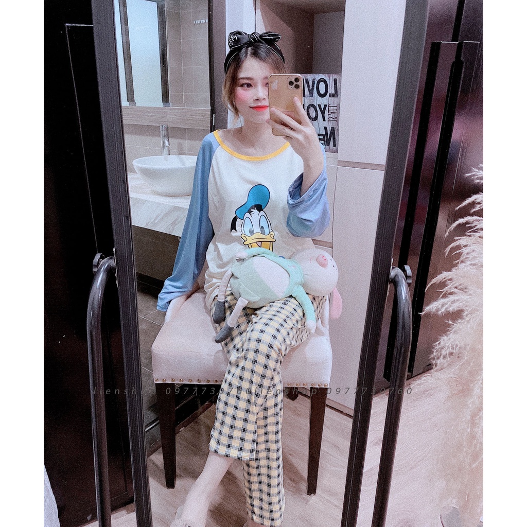 Bộ mặc nhà hình dễ thương [ảnh thật]