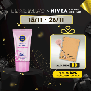 Kem Chống Nắng Dưỡng Da Sáng Mịn NIVEA SUN Triple Protect Extra Radiance & Smooth SPF50+ PA+++ 40ml - 85536