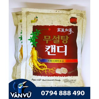 Kẹo Sâm Không Đường Hàn Quốc Bịch 500gr Tăng Cường Trí Nhớ