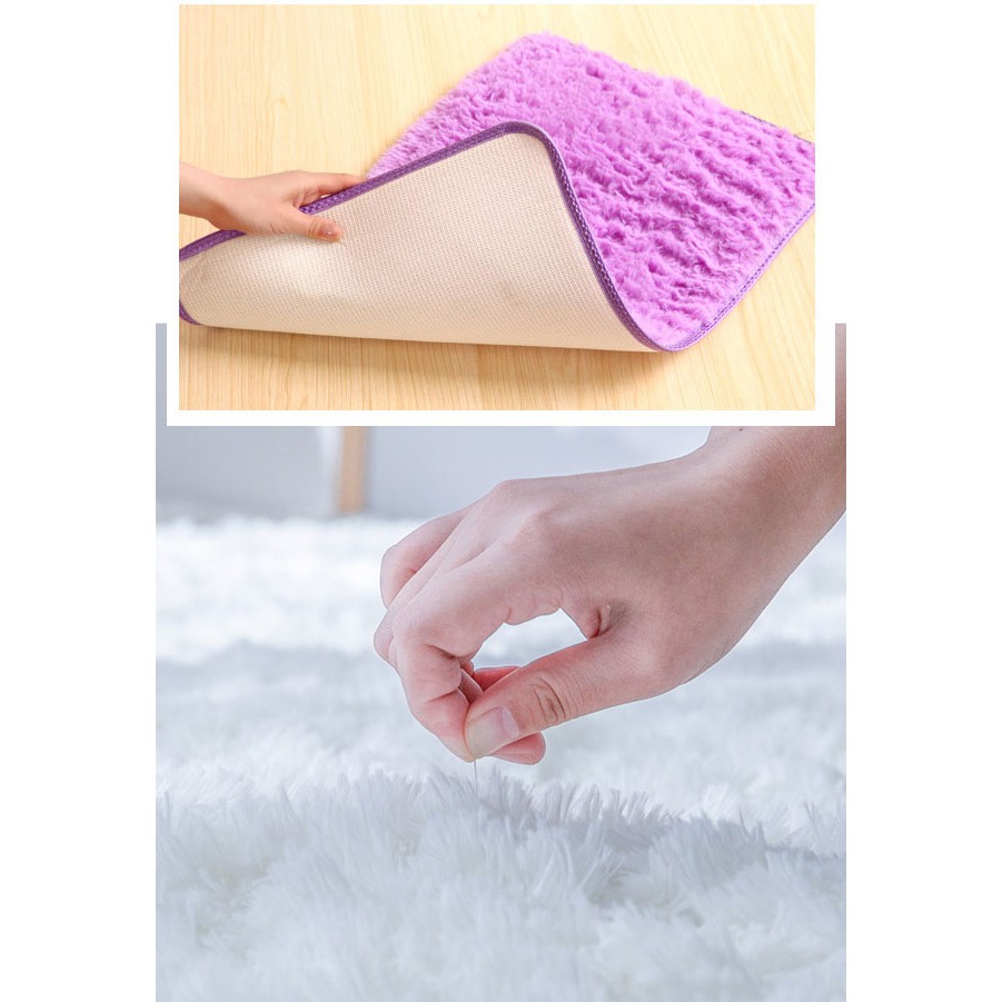 Thảm lông trải sàn 61cm x 41cm dành cho phòng khách