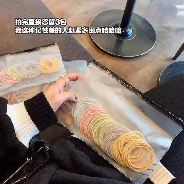 Thun cột tóc 2 set