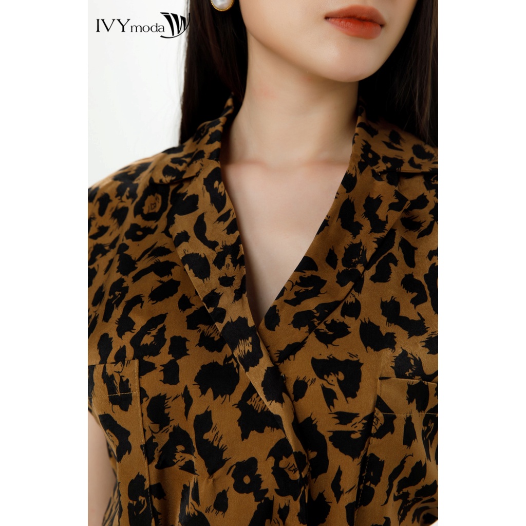 Đầm lụa dáng chữ A IVY moda MS 40M7303