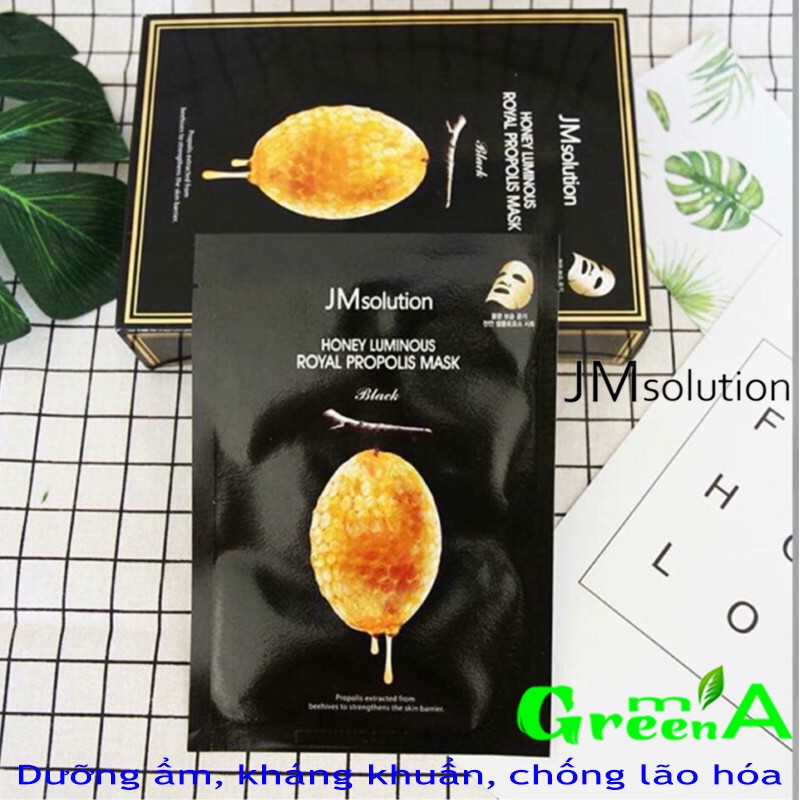 Mặt Nạ Sáp Ong Jm Solution Honey Luminous Royal Propolis Mask 30ml [CÓ MÃ QR CODE CHECK CHÍNH HÃNG]