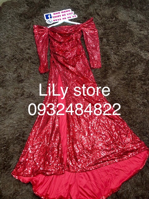 ẢNH VÀ VIDEO THẬT 1000% , đầm body kim sa rớt vai